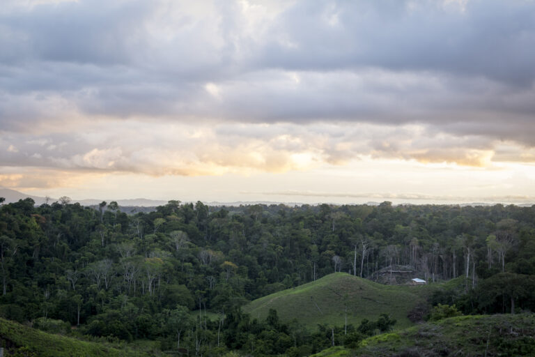 landscape of northeast antioquia at sunset