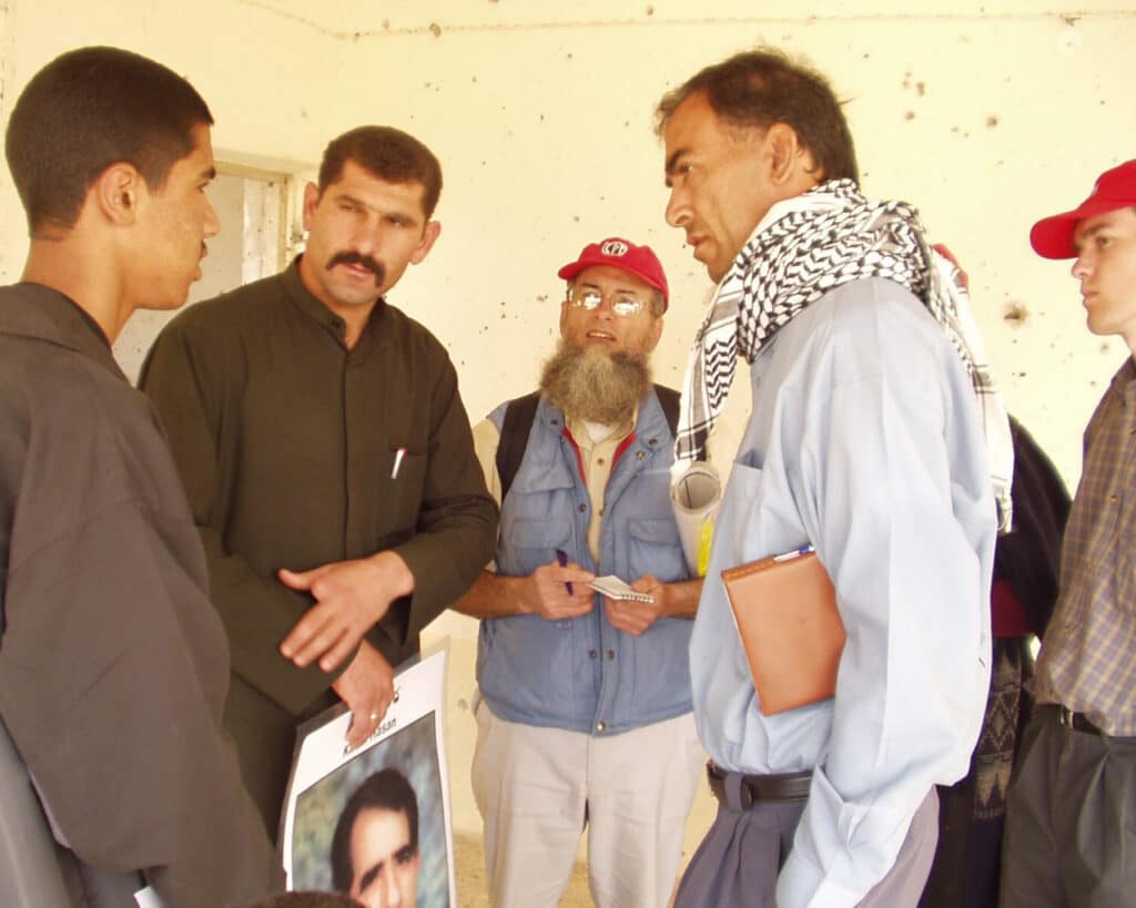 Cliff Kindy group talks to released Hamid