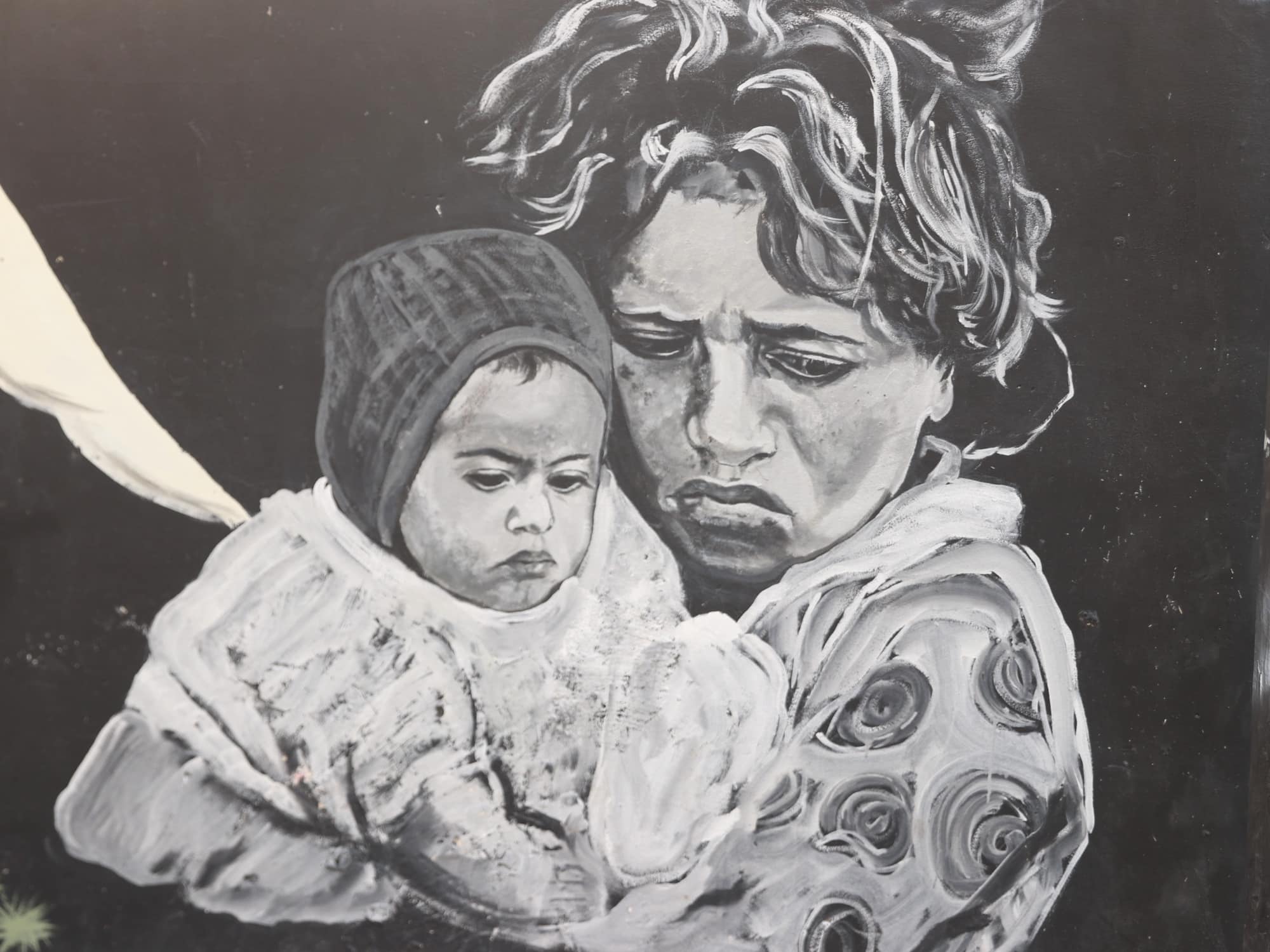 Mural from Aida Refugee Camp in Bethlehem
