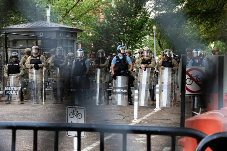 riot police washington dc