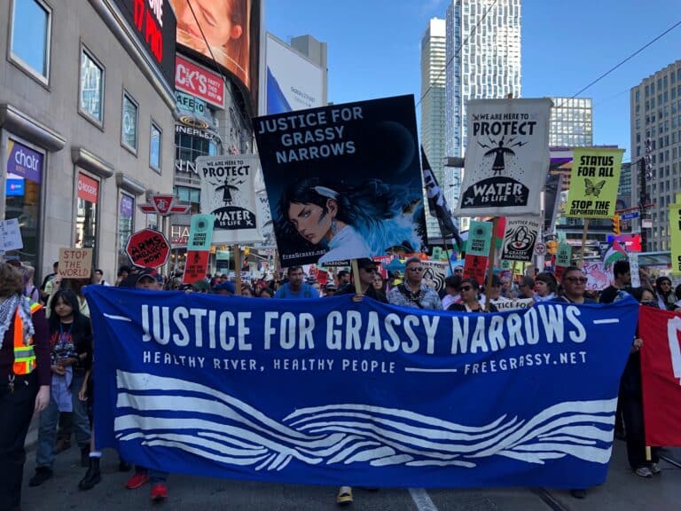 People on a demonstration