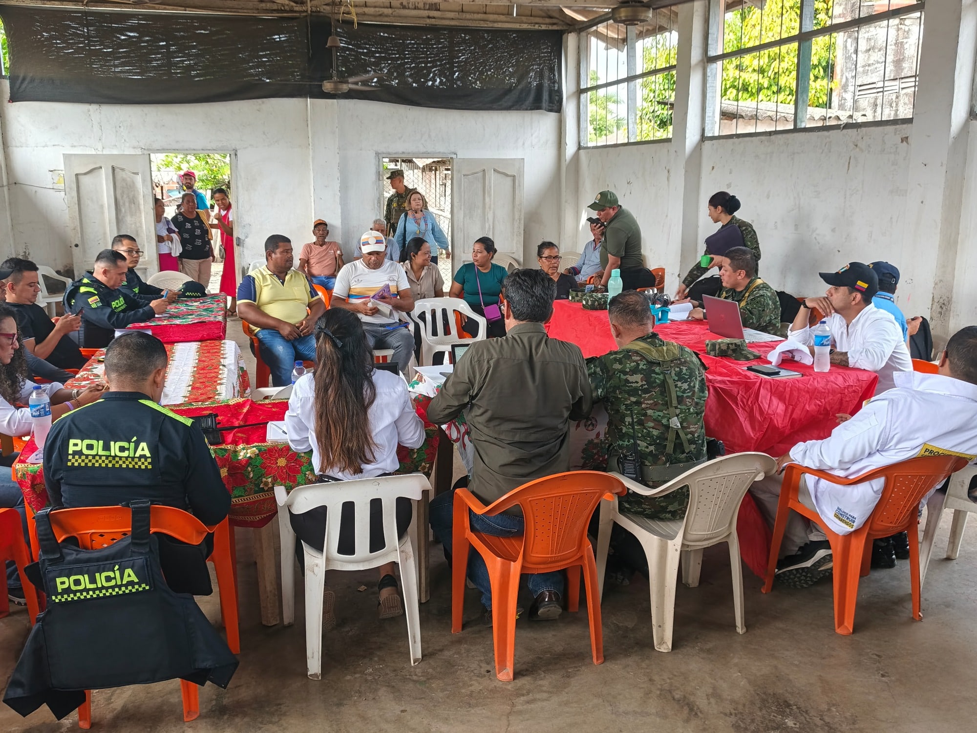 Various agencies at a meeting