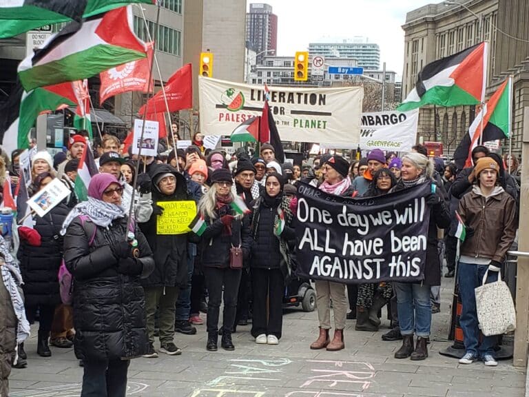 People at a demonstration