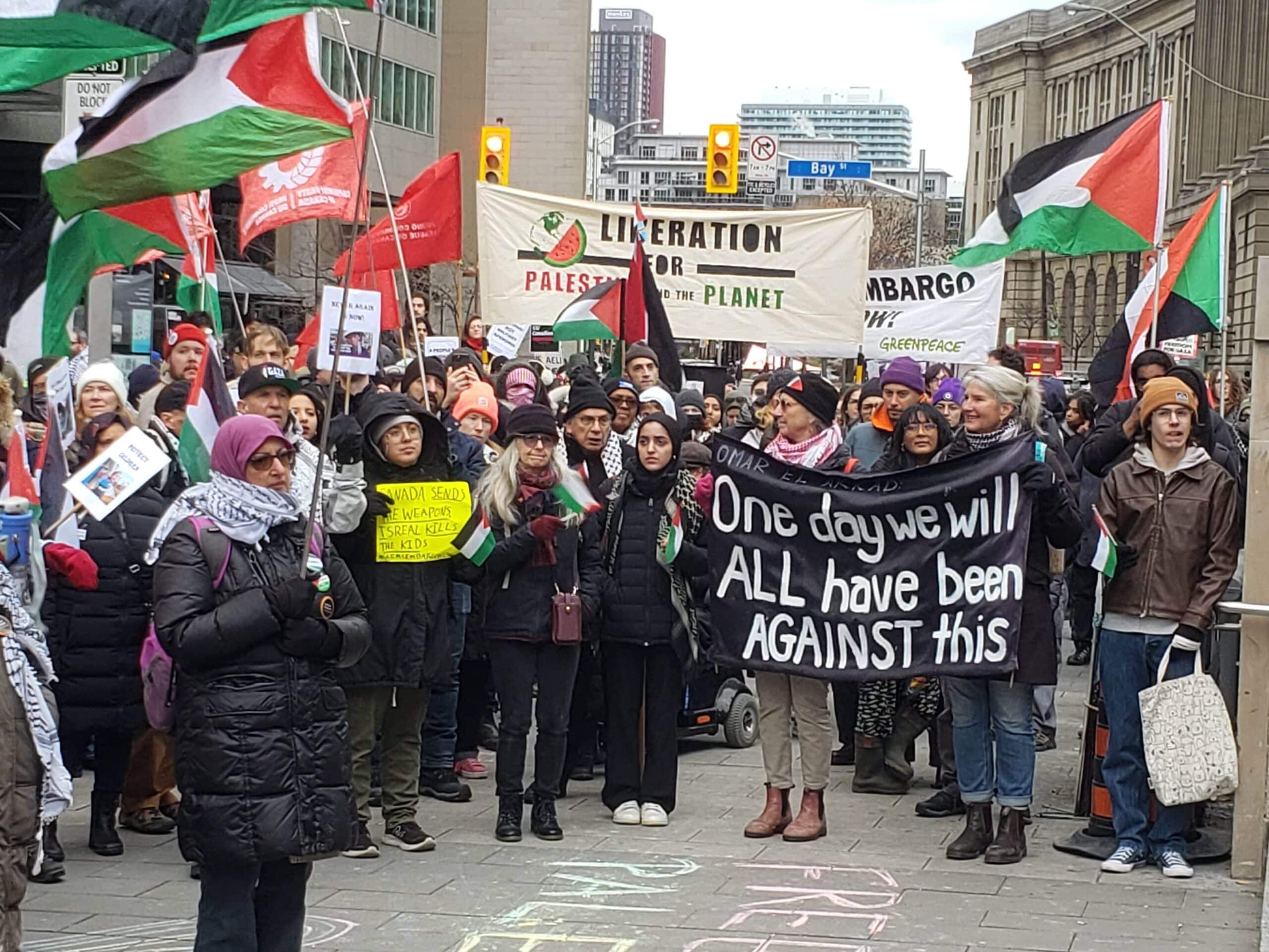 People at a demonstration