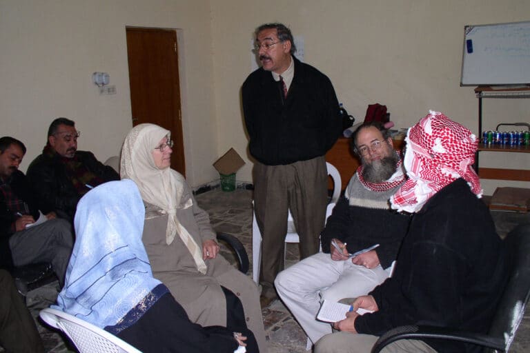 people participating at a training event