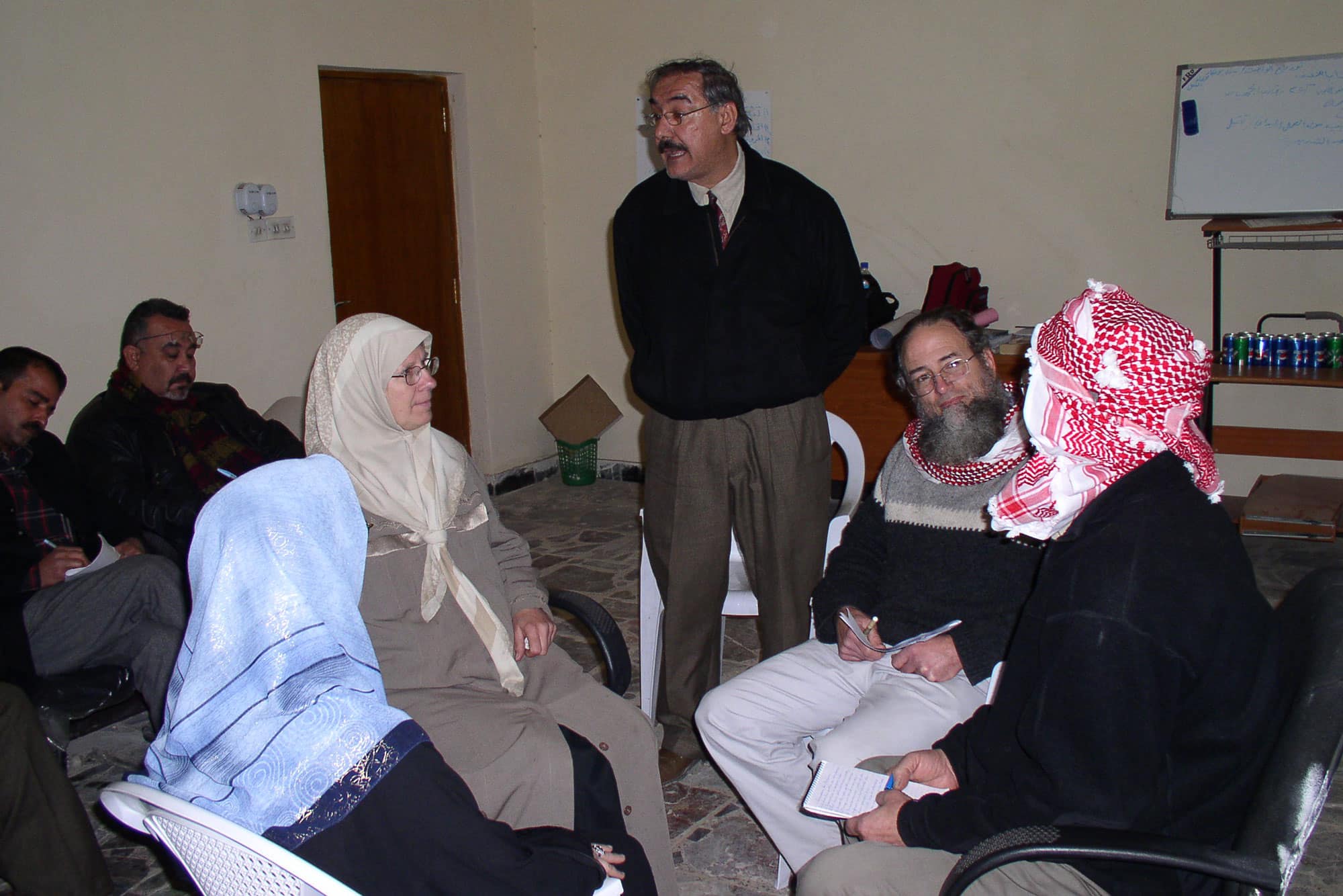 people participating at a training event