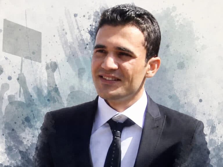 A portrait of Sardasht Osman