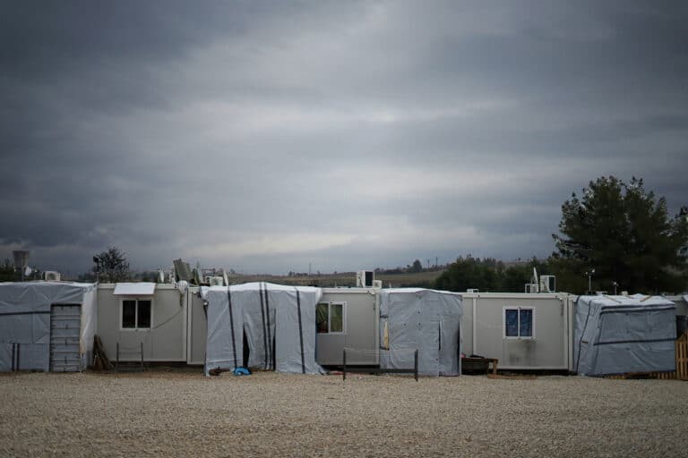 refugee camp tents