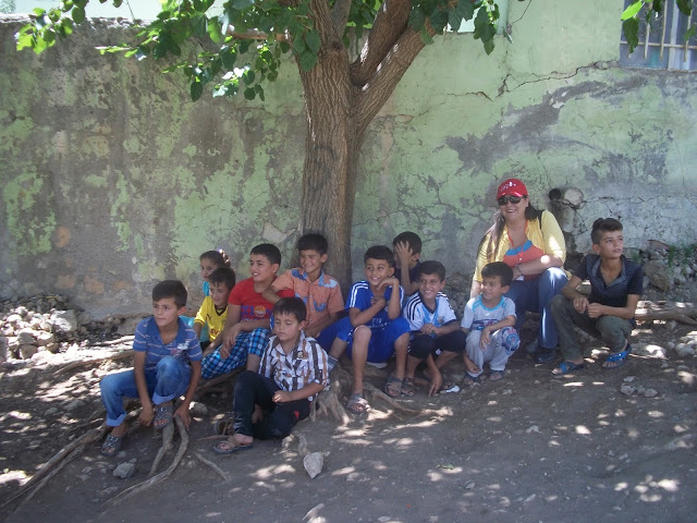 Children painting